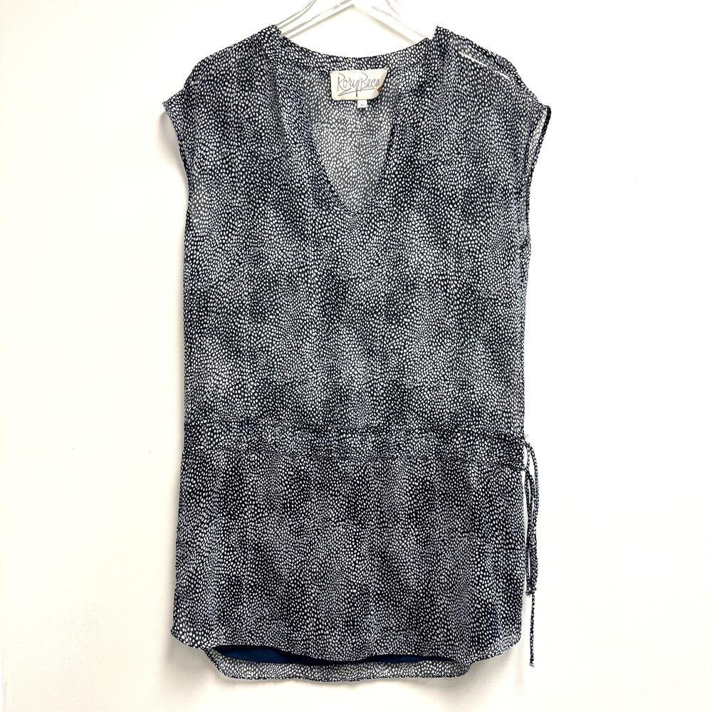 Rory Beca Sheer Cinched Waist Swim Cover Up Sz M